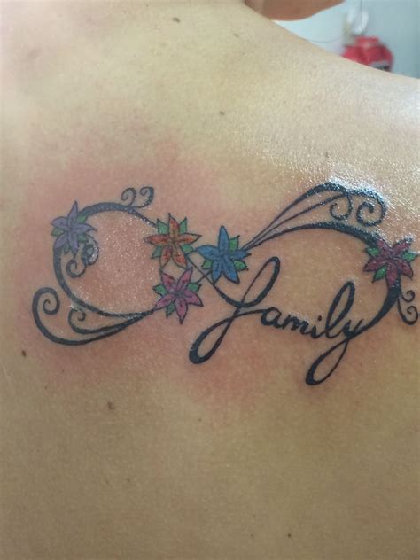 Infinity family tattoos