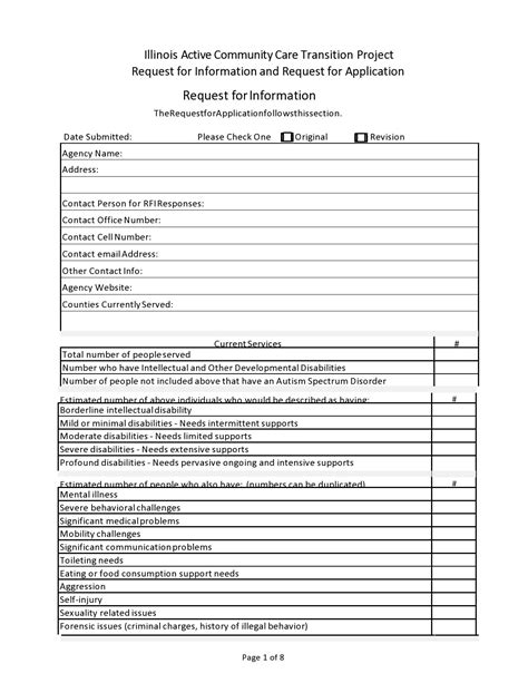 Information Request Template