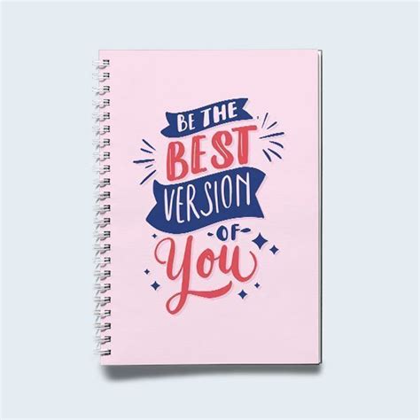 Inspirational quote notebook paper designs