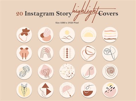 Instagram Highlight Covers Templates