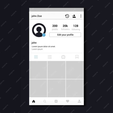 Instagram Profile Template Examples