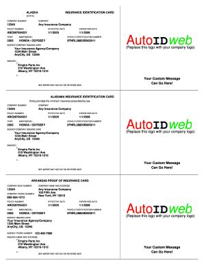 Insurance Card Templates Microsoft Word