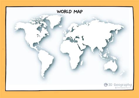 Interactive blank world maps for real-time exploration