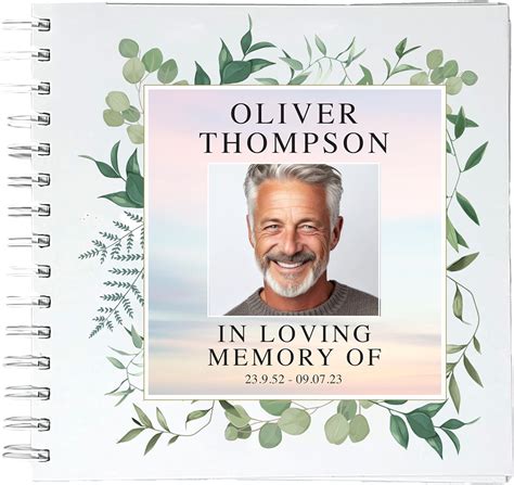 Interactive funeral memory books