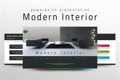 Interior design template PowerPoint