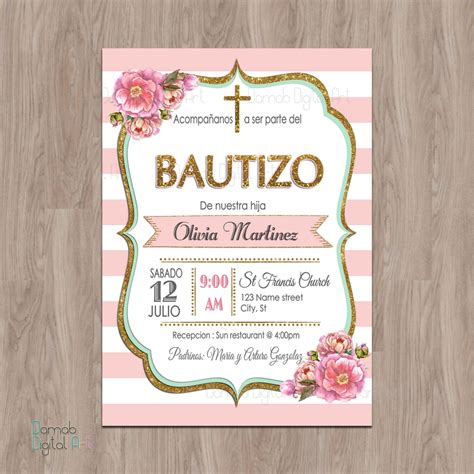 Invitación de bautizo 1