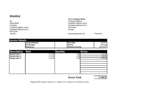 Open Office Invoice Creation