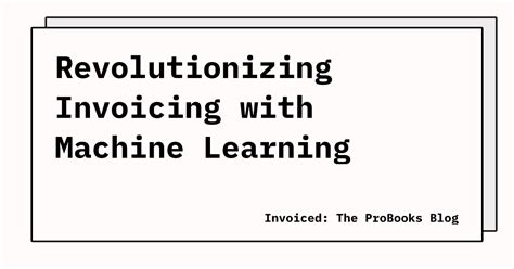 Invoicing with Machine Learning