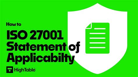 ISO 27001 Statement Applicability 9