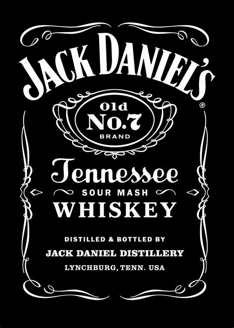 Jack Daniel's Label Template with Image