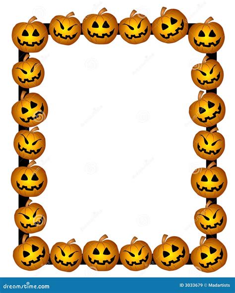 Jack-o'-lantern Halloween borders