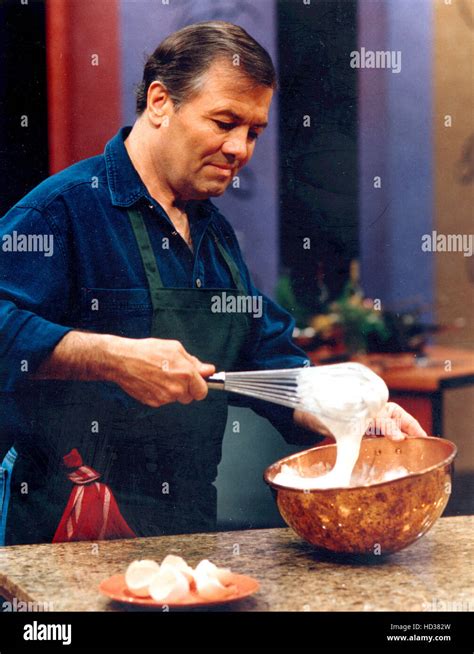 Jacques Pépin cooking in his kitchen