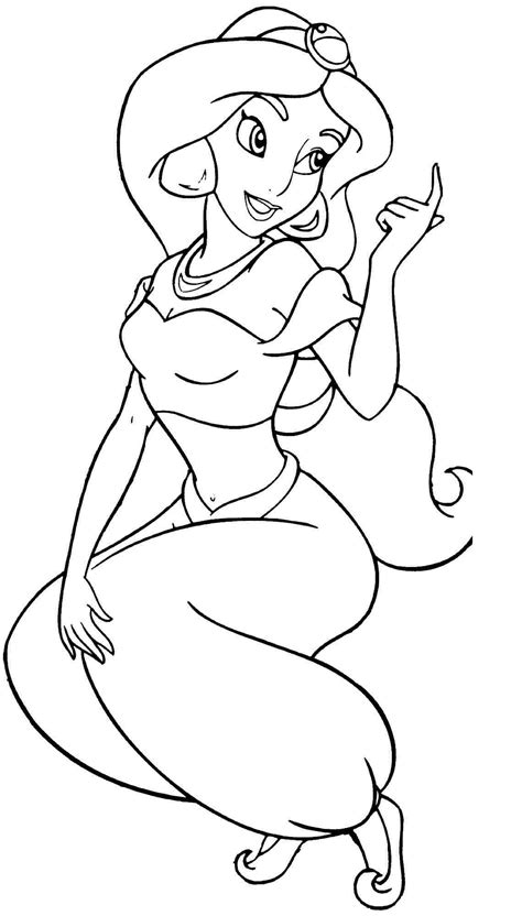 Jasmine Coloring Pages