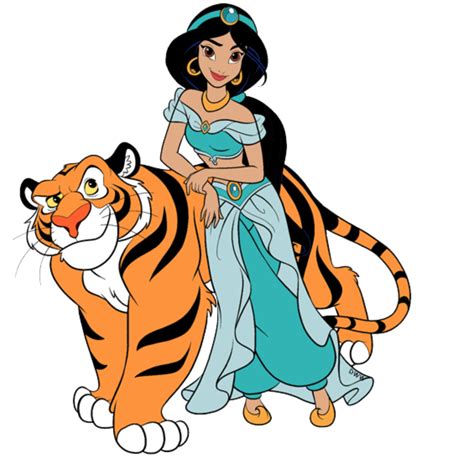 Jasmine with her pet tiger