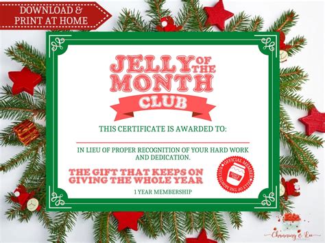 Jelly of the Month Club Design