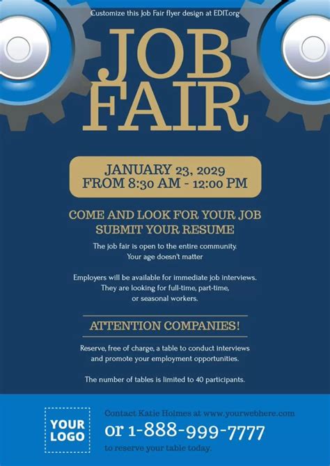 Designing a Job Fair Flyer Template for Different Industries