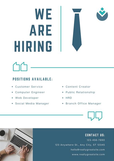 Job Flyer Templates Canva