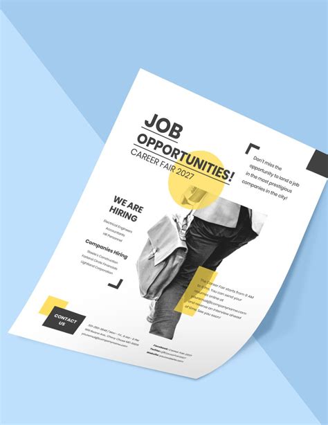 Job Flyer Templates InDesign