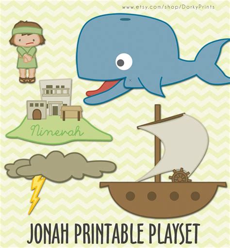 Jonah Vector Printable Image Templates