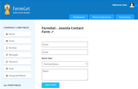 Joomla Contact Form Plugin