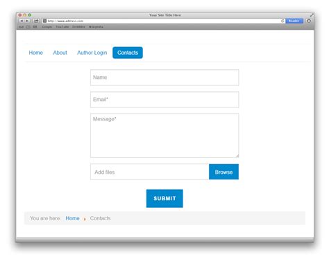 Joomla Contact Form