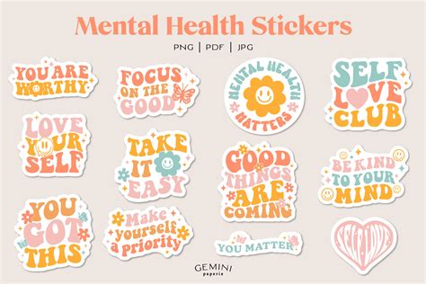 Journal Quote Stickers and Mental Health