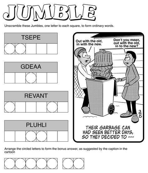 Jumble Puzzle Solution