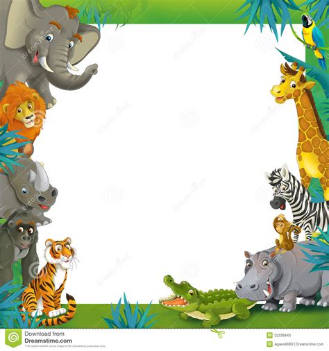 Jungle clip art borders