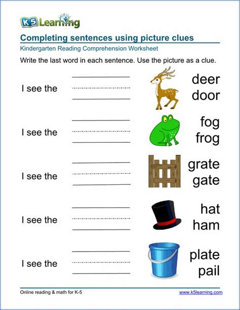 K5 Educational Worksheets