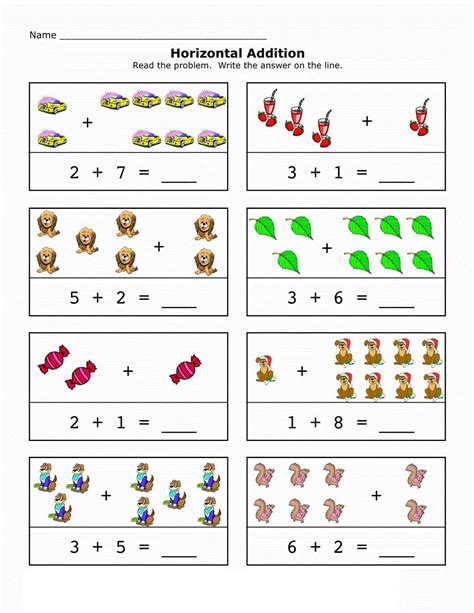 K5 Free Printable Math Worksheets