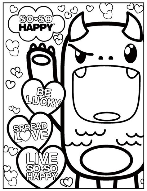 Kawaii coloring pages for inspiration