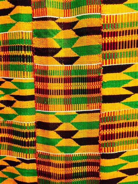 Kente cloth patterns in accessories