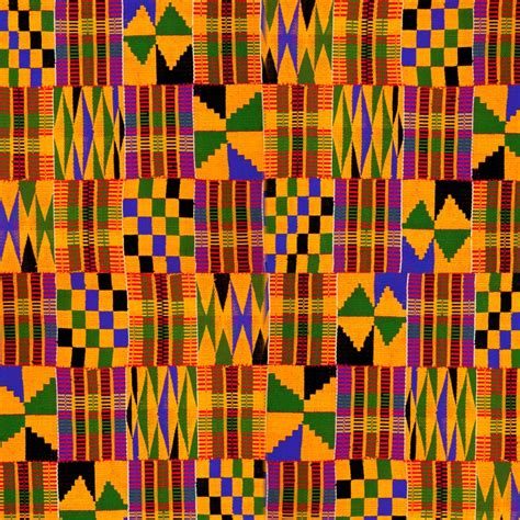 Kente cloth patterns in home decor