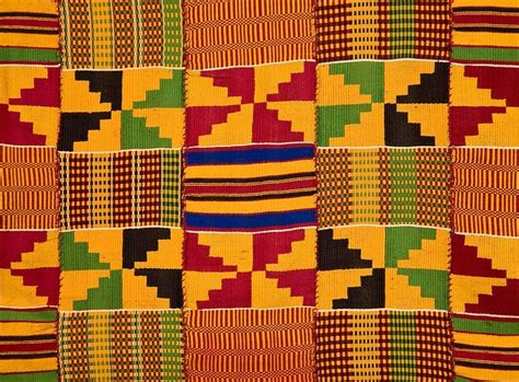 Kente cloth patterns in rugs