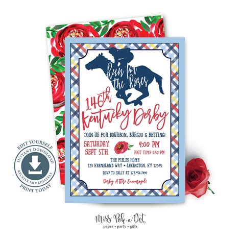 Kentucky Derby Invitation Design