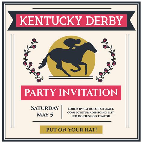 Kentucky Derby Party Invitation