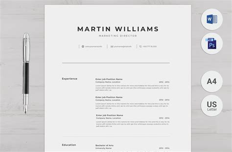 Key Elements of a Modern Clean Resume Template