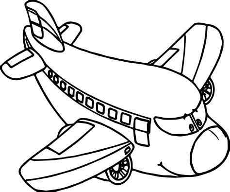 Kids Airplane Coloring