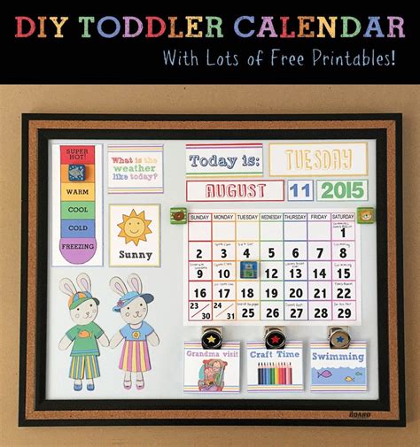 Kid's calendar with a holiday schedule