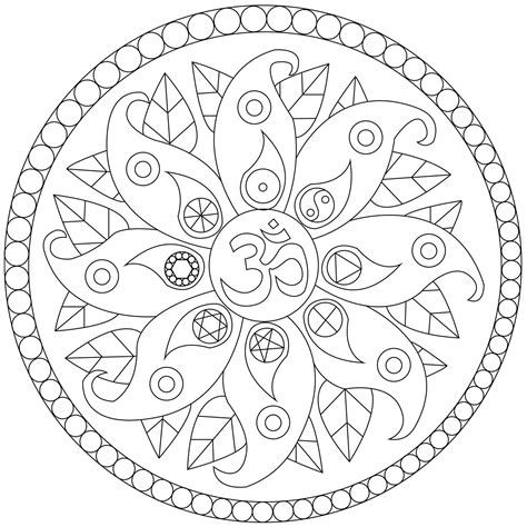 Mandala coloring for kids