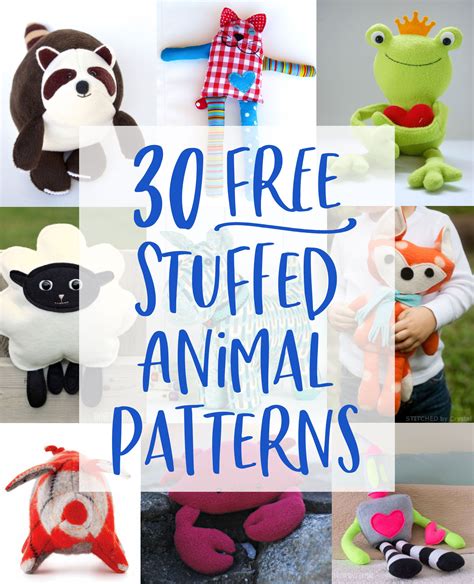 Kids Stuffed Animal Patterns