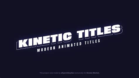 Kinetic Text Animation Example