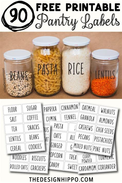 Kitchen Pantry Labels Photos