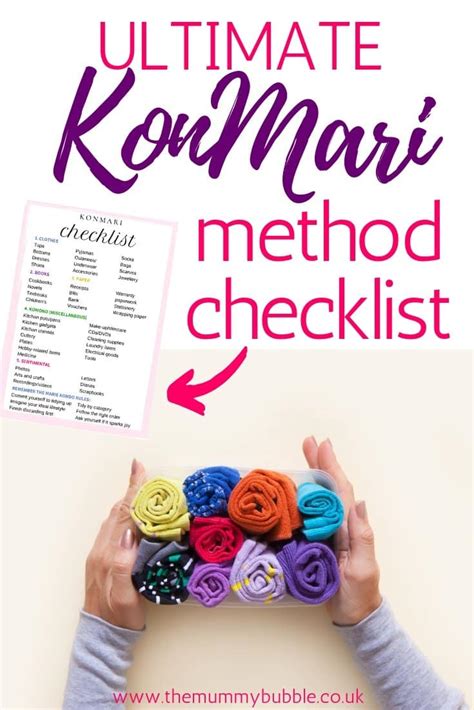 KonMari Checklist Ways Image 1