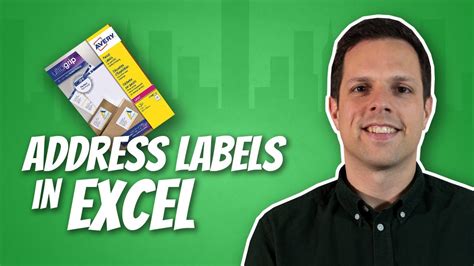 Label Template Excel Tutorial