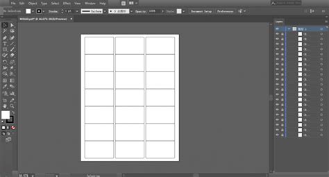 Label template for Adobe Illustrator