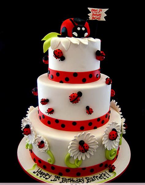 Ladybug cake decorations