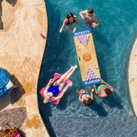 Playing games at the lake party