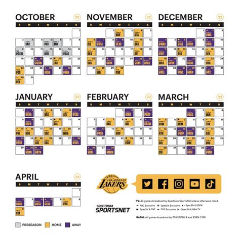 Lakers Schedule Image 5