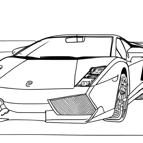 Lamborghini Gallardo Coloring Page